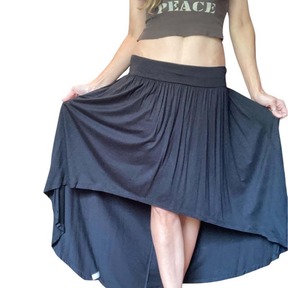 AKIRA by Urban Outfitters Black High Low Skirt